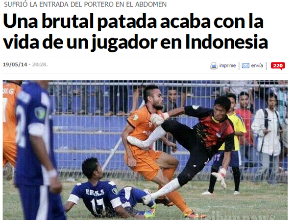 Duh, Media Asing Sebut Sepakbola Indonesia 'Brutal' dan 'Horor'!